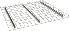 Nashville Wire - 46" Wide, 1-1/2" High, Open Shelving Welded Wire Decking - Steel, 44" Deep, Use with Pallet Racks - Exact Tooling