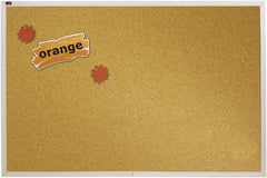 Quartet - 96" Wide x 48" High Open Cork Bulletin Board - Natural (Color) - Exact Tooling