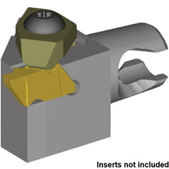 Kennametal - NG2R Insert, 20mm Head Length, Modular Grooving Cutting Unit Head - Right Hand Cut, System Size KM12, Series Micro Top Notch - Exact Tooling