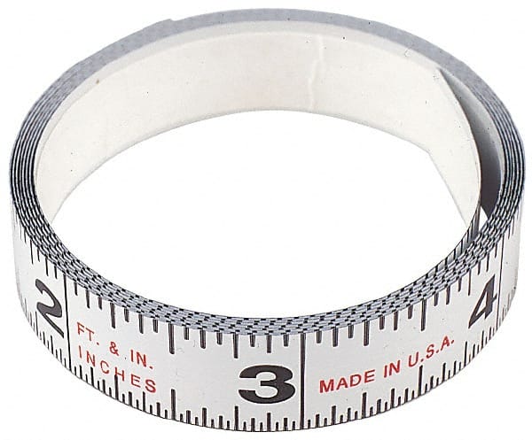 Starrett - Adhesive Tape Measures Length (Feet): 12.00 Length (Meters): 3.66 - Exact Tooling