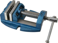 Wilton - 2-3/4" Jaw Opening Capacity x 1-7/8" Throat Depth, Horizontal Drill Press Vise - 3" Wide x 1-7/8" High Jaw, Stationary Base, Standard Speed, 8-1/2" OAL x 3.2" Overall Height, Cast Iron - Exact Tooling