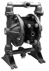 ARO/Ingersoll-Rand - 1/2" NPT, Metallic, Air Operated Diaphragm Pump - PTFE Diaphragm, Aluminum Housing - Exact Tooling