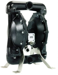 ARO/Ingersoll-Rand - 1-1/2" NPT, Metallic, Air Operated Diaphragm Pump - Nitrile Diaphragm, Aluminum Housing - Exact Tooling