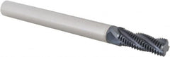 Scientific Cutting Tools - 3/8-24 UNF, 0.29" Cutting Diam, 4 Flute, Solid Carbide Helical Flute Thread Mill - Internal/External Thread, 0.808" LOC, 3-1/2" OAL, 5/16" Shank Diam - Exact Tooling