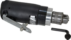 Florida Pneumatic - 1/4" Keyed Chuck - Inline Handle, 20,000 RPM, 4 CFM, 0.3333 hp, 60-90 psi - Exact Tooling
