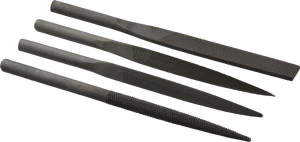 Florida Pneumatic - Replacement Air Files; File Shape: (2) Flat; Round; Triangle ; Number of Files: 4 ; PSC Code: 5130 - Exact Tooling