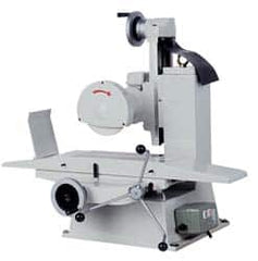 Enco - 12 Inch Long x 6 Inch Wide Table, Manual Bench Machine Surface Grinder - 3/4 hp, 3,450 RPM Spindle Speed, 36-1/2 Inch Overall Length, 1-1/4 Inch Arbor Hole Diameter - Exact Tooling