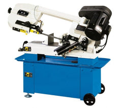 Vectrax - 7 x 12" Manual Combo Horizontal & Vertical Bandsaw - 1 Phase, 45° Vise Angle of Rotation, 1 hp, 115/230 Volts, Step Pulley Drive - Exact Tooling