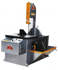 Roll-In Saw - 14 Inch Throat Capacity, Vertical Bandsaw - 70 to 400 SFPM, 2 HP, Three Phase - Exact Tooling