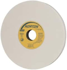 Norton - 8" Diam x 1-1/4" Hole x 3/4" Thick, I Hardness, 60 Grit Surface Grinding Wheel - Aluminum Oxide, Type 1, Medium Grade, 3,600 Max RPM, Vitrified Bond, No Recess - Exact Tooling
