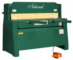Made in USA - Floor Shears Power Type: Hydraulic Blade Length (Inch): 48 - Exact Tooling