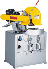 Everett - 14 or 16" Blade Diam, 1" Arbor Hole, Miter Chop & Cutoff Saw - 3 Phase, 7-1/2 hp, 230 Volts, 2" in Solids at 90°, 1-3/4" in Solids at 45° - Exact Tooling