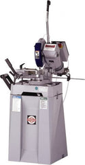 Dake - 2 Cutting Speeds, 12" Blade Diam, Cold Saw - 22 & 44 RPM Blade Speed, Floor Machine, 3 Phase, Compatible with Ferrous/Non-Ferrous Material - Exact Tooling
