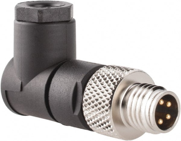 Brad Harrison - 4 Amp, Male 90° Field Attachable Connector Sensor and Receptacle - 60 VAC, 75 VDC, IP67 Ingress Rating - Exact Tooling