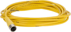 Brad Harrison - 4 Amp, M12 Female Straight to Pigtail Cordset Sensor and Receptacle - 250 VAC/VDC, 5m Cable Length, IP67 Ingress Rating - Exact Tooling