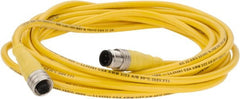 Brad Harrison - 4 Amp, M12 Male Straight to Female Straight Cordset Sensor and Receptacle - 250 VAC/VDC, 4m Cable Length, IP67 Ingress Rating - Exact Tooling