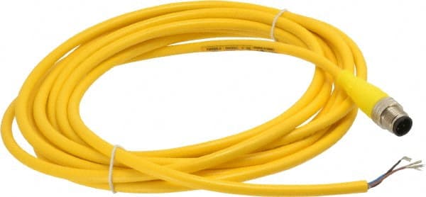 Brad Harrison - Male Straight Cordset Sensor and Receptacle - 250 VAC/VDC, 4m Cable Length, IP68 Ingress Rating - Exact Tooling