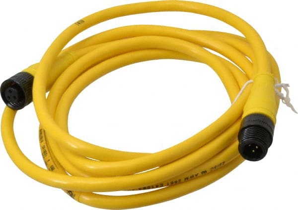 Brad Harrison - Female to Male Cordset Sensor and Receptacle - 250 VAC/VDC, 6 Ft. Long Cable, IP68 Ingress Rating - Exact Tooling
