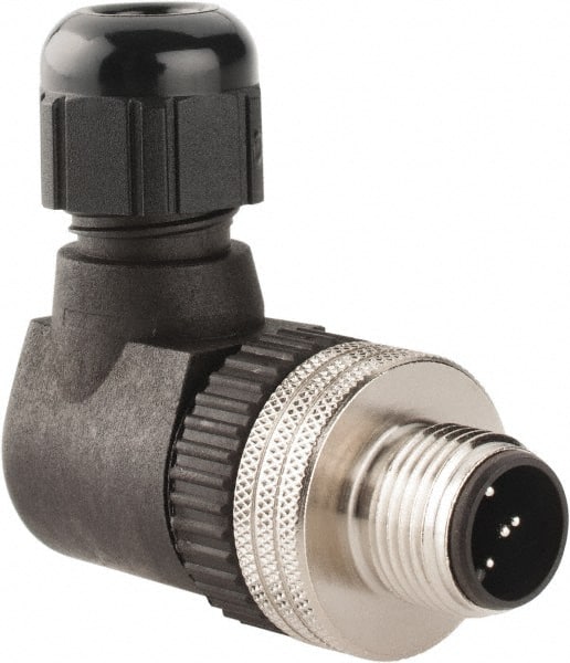 Brad Harrison - 4 Amp, Male 90° Field Attachable Connector Sensor and Receptacle - 30 VAC, 36 VDC, IP67 Ingress Rating - Exact Tooling