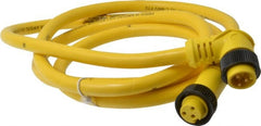 Brad Harrison - 13 Amp, Female 90° to Male 90° Cordset Sensor and Receptacle - 600 VAC/VDC, 6 Ft. Long Cable, IP68 Ingress Rating - Exact Tooling
