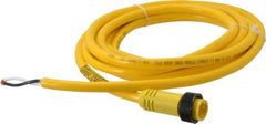 Brad Harrison - 13 Amp, Male Straight to Pigtail Cordset Sensor and Receptacle - 600 Volt, 3.66m Cable Length, IP67 Ingress Rating - Exact Tooling