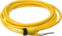 Brad Harrison - 13 Amp, Female Straight to Pigtail Cordset Sensor and Receptacle - 600 Volt, 3.66m Cable Length, IP67 Ingress Rating - Exact Tooling