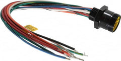 Brad Harrison - 7 Amp, Male Straight Receptacle - 600 VAC/VDC, 0.31m Cable Length, IP67 Ingress Rating - Exact Tooling