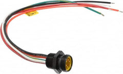 Brad Harrison - 8 Amp, Male Straight Receptacle - 600 VAC/VDC, 0.31m Cable Length, IP67 Ingress Rating - Exact Tooling