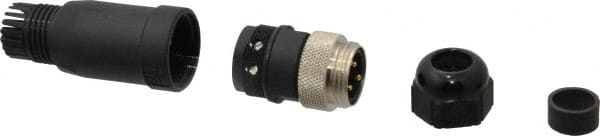 Brad Harrison - 8 Amp, Male Straight Field Attachable Connector Sensor and Receptacle - 600 VAC/VDC, IP67 Ingress Rating - Exact Tooling