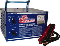 Associated Equipment - 6/12/24 Volt Battery Charger - 60 Amps/60 Amps/30 Amps, 230 Starter Amps - Exact Tooling