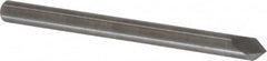 Accupro - 1/8" Diam 2 Flute Single End Solid Carbide Chamfer Mill - Exact Tooling