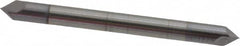 Accupro - 1/8" Diam 2 Flute Double End Solid Carbide Chamfer Mill - Exact Tooling