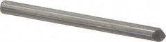 Accupro - 1/8" Diam 2 Flute Single End Solid Carbide Chamfer Mill - Exact Tooling