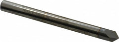 Accupro - 3/16" Diam 2 Flute Single End Solid Carbide Chamfer Mill - Exact Tooling