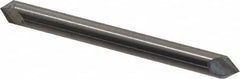 Accupro - 3/16" Diam 2 Flute Double End Solid Carbide Chamfer Mill - Exact Tooling