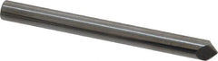 Accupro - 3/16" Diam 2 Flute Single End Solid Carbide Chamfer Mill - Exact Tooling