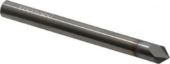 Accupro - 1/4" Diam 2 Flute Single End Solid Carbide Chamfer Mill - Exact Tooling