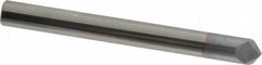 Accupro - 1/4" Diam 2 Flute Single End Solid Carbide Chamfer Mill - Exact Tooling