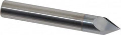 Accupro - 3/8" Diam 2 Flute Single End Solid Carbide Chamfer Mill - Exact Tooling