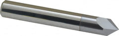 Accupro - 3/8" Diam 2 Flute Single End Solid Carbide Chamfer Mill - Exact Tooling