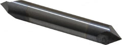 Accupro - 3/8" Diam 2 Flute Double End Solid Carbide Chamfer Mill - Exact Tooling