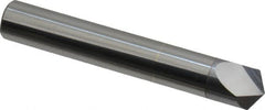 Accupro - 3/8" Diam 2 Flute Single End Solid Carbide Chamfer Mill - Exact Tooling