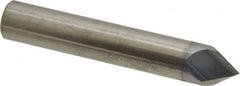 Accupro - 1/2" Diam 2 Flute Single End Solid Carbide Chamfer Mill - Exact Tooling