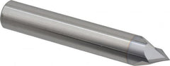 Accupro - 1/2" Diam 2 Flute Single End Solid Carbide Chamfer Mill - Exact Tooling