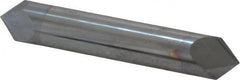 Accupro - 1/2" Diam 2 Flute Double End Solid Carbide Chamfer Mill - Exact Tooling