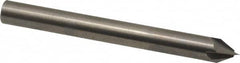 Accupro - 1/4" Diam 4 Flute Single End Solid Carbide Chamfer Mill - Exact Tooling