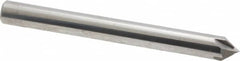 Accupro - 1/4" Diam 4 Flute Single End Solid Carbide Chamfer Mill - Exact Tooling