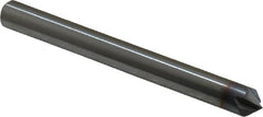 Accupro - 1/4" Diam 4 Flute Single End Solid Carbide Chamfer Mill - Exact Tooling