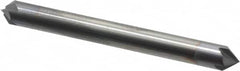 Accupro - 1/4" Diam 4 Flute Double End Solid Carbide Chamfer Mill - Exact Tooling