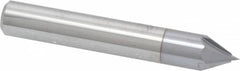 Accupro - 3/8" Diam 4 Flute Single End Solid Carbide Chamfer Mill - Exact Tooling